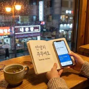 ¿Cómo se dice «buenas noches» en coreano?